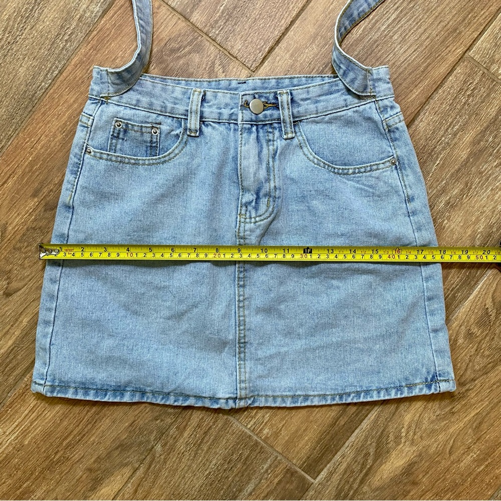 Lace-Up Belt Denim Skirt Size Medium - Picture 8 of 10